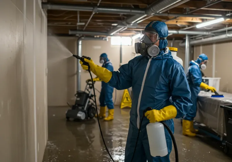 Basement Sanitization and Antimicrobial Treatment process in Whitley County, IN